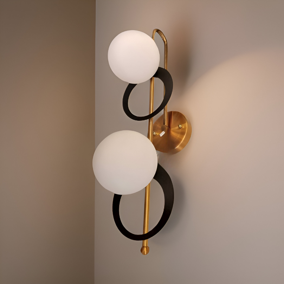 DOUBLE HEAD DISC WALL SCONCE