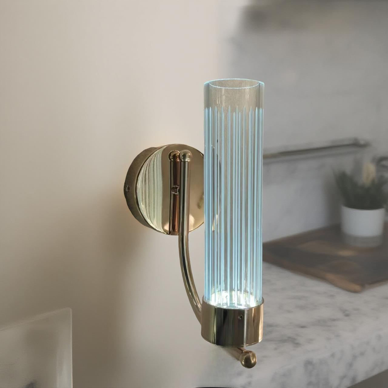 LONG GLASS WALL LAMP