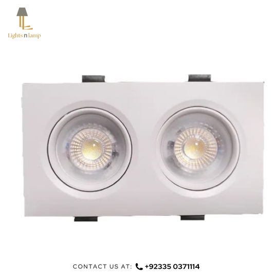 White double spotlight with 'Lights n Lamp' branding on a white background