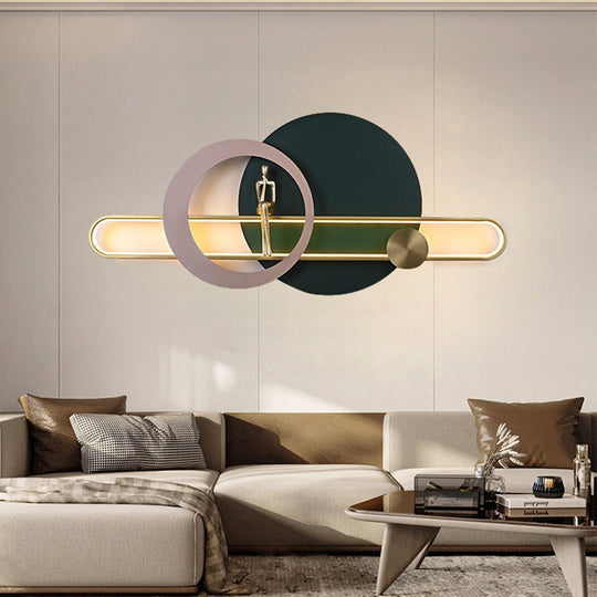 The Eclipse Minimalist Art Wall Light – Modern Luxury LED Fixture with Contemplative Sculpture