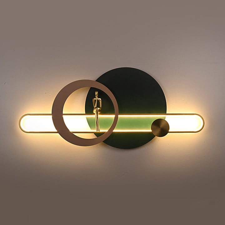 The Eclipse Minimalist Art Wall Light – Modern Luxury LED Fixture with Contemplative Sculpture
