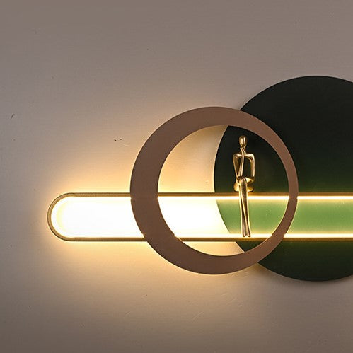 The Eclipse Minimalist Art Wall Light – Modern Luxury LED Fixture with Contemplative Sculpture