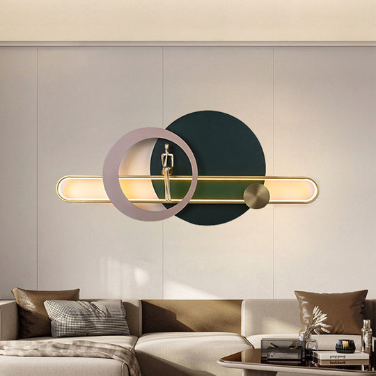 The Eclipse Minimalist Art Wall Light – Modern Luxury LED Fixture with Contemplative Sculpture