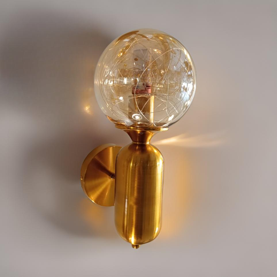 Golden wall light