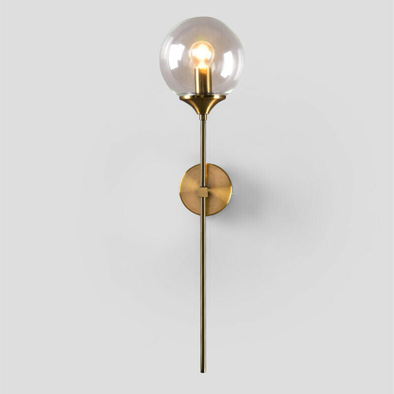 GLASS GLOBE WALL SCONCE