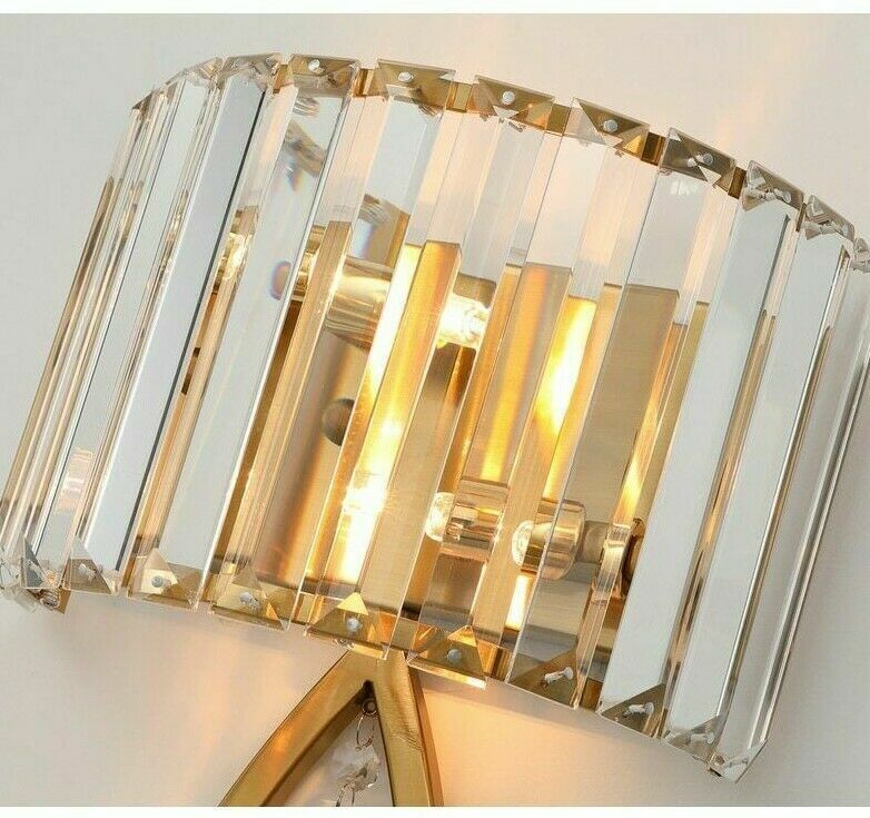 LED GOLD MODERN CANDLE WALL LIGHT