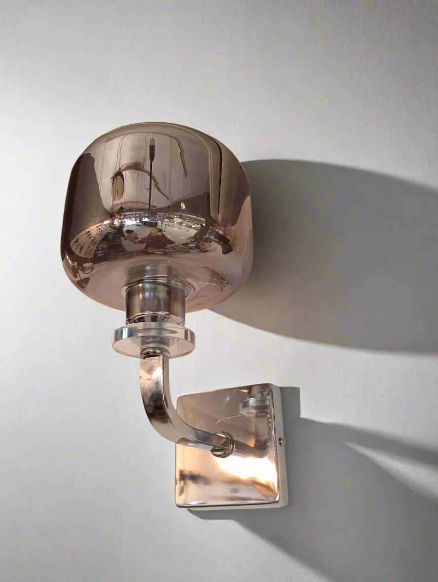 silver wall light
